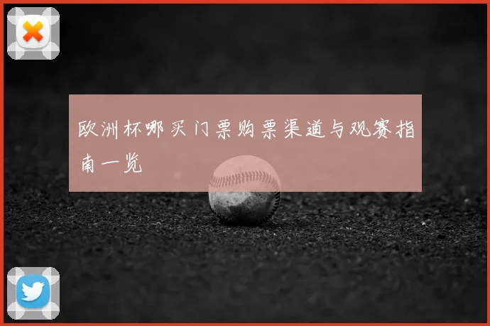 欧洲杯哪买门票购票渠道与观赛指南一览