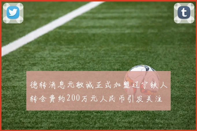 德转消息元敏诚正式加盟辽宁铁人转会费约200万元人民币引发关注